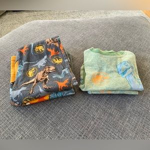 4T dinosaur pajamas 2 pairs long sleeve